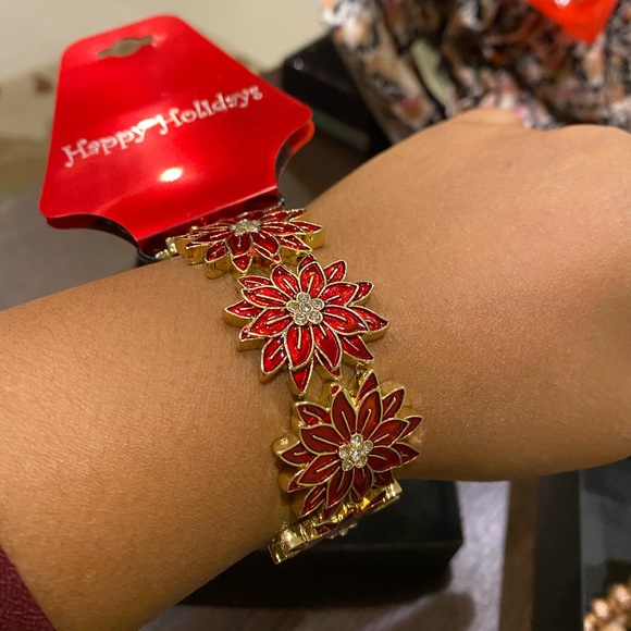 Red Golden Bracelet Holiday Gift - Picture 2 of 2